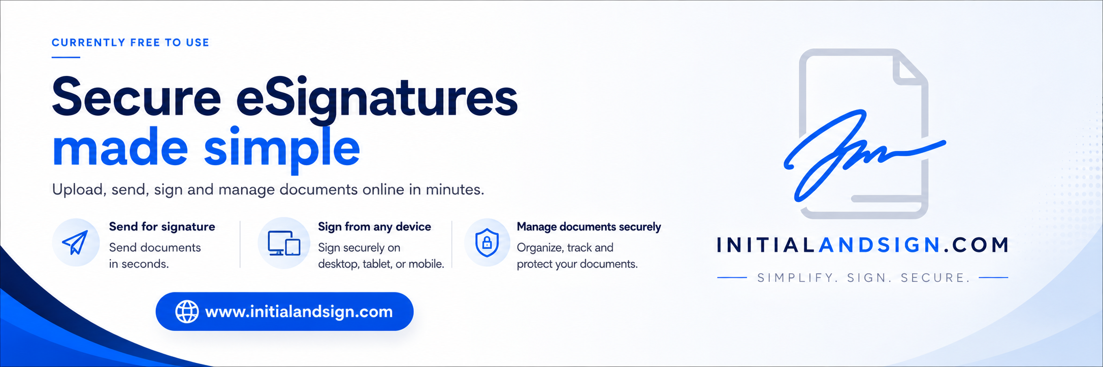 Initial and Sign - secure eSignatures made simple